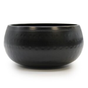 Mittel Schwarz Beaten Schale – 15 cm