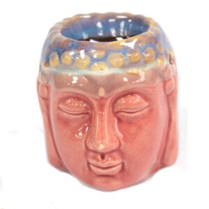 Buddha-Duftlampe – Rosa & Petrol