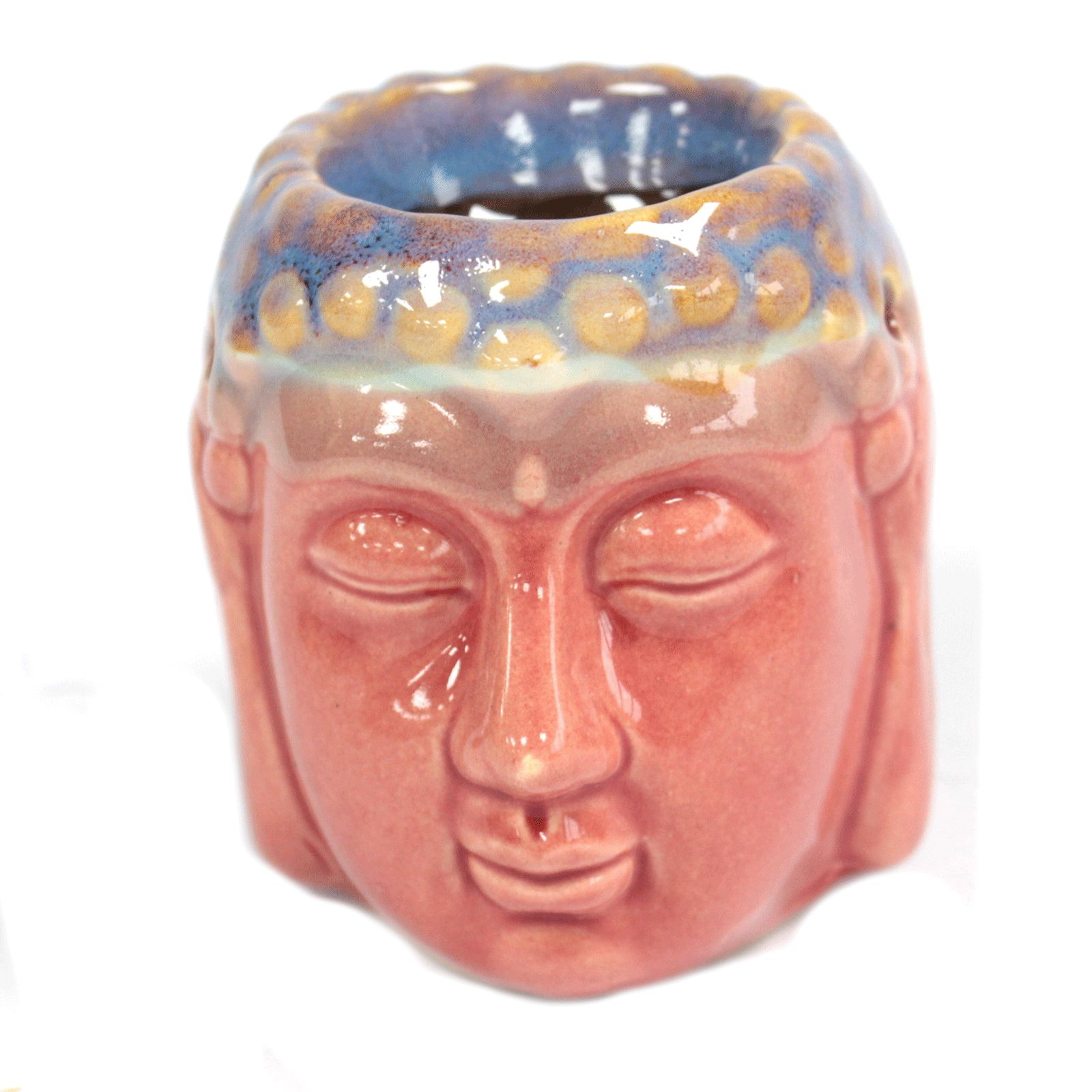 Buddha-Duftlampe – Rosa & Petrol
