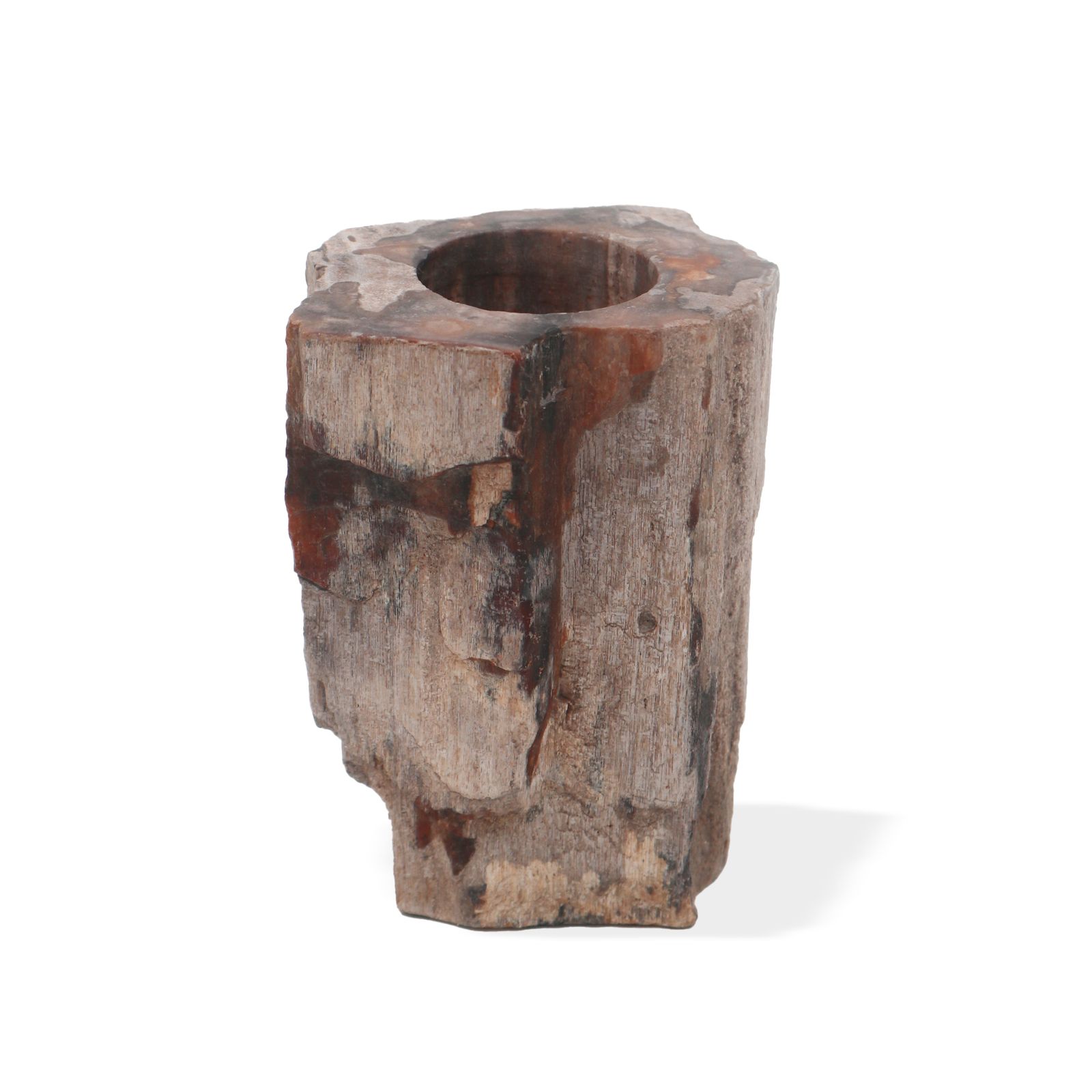 Kerzenhalter – versteinert Holz – einzeln Hoch – Bild 5