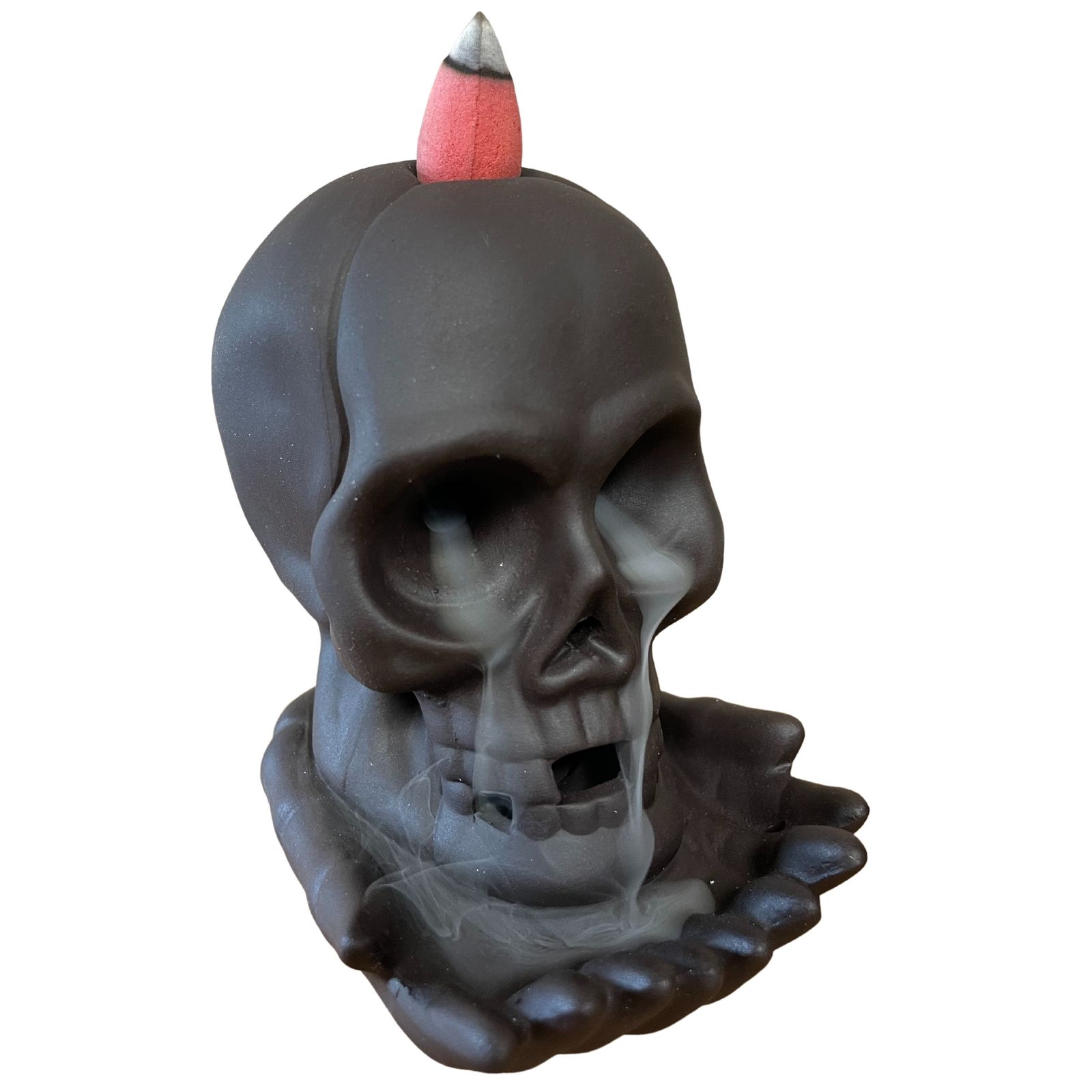 Räucherhalter – Rückfluss – Weeping Skull (mit light) – Bild 2