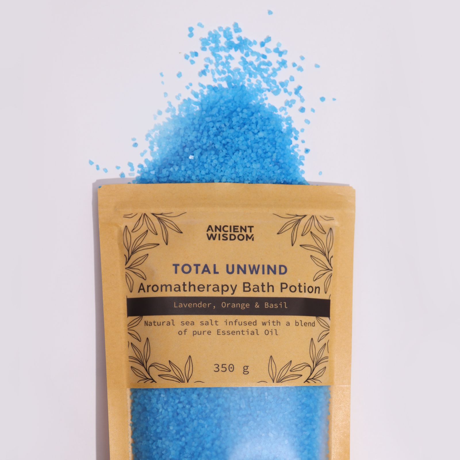 Badesalz – Aromatherapy Bath Potion in Kraft Bag 350g – Total Unwind