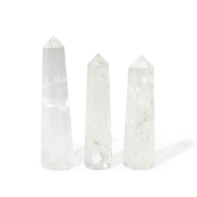 Sechskant-Edelsteinobelisk ca. 11 cm – Bergkristall