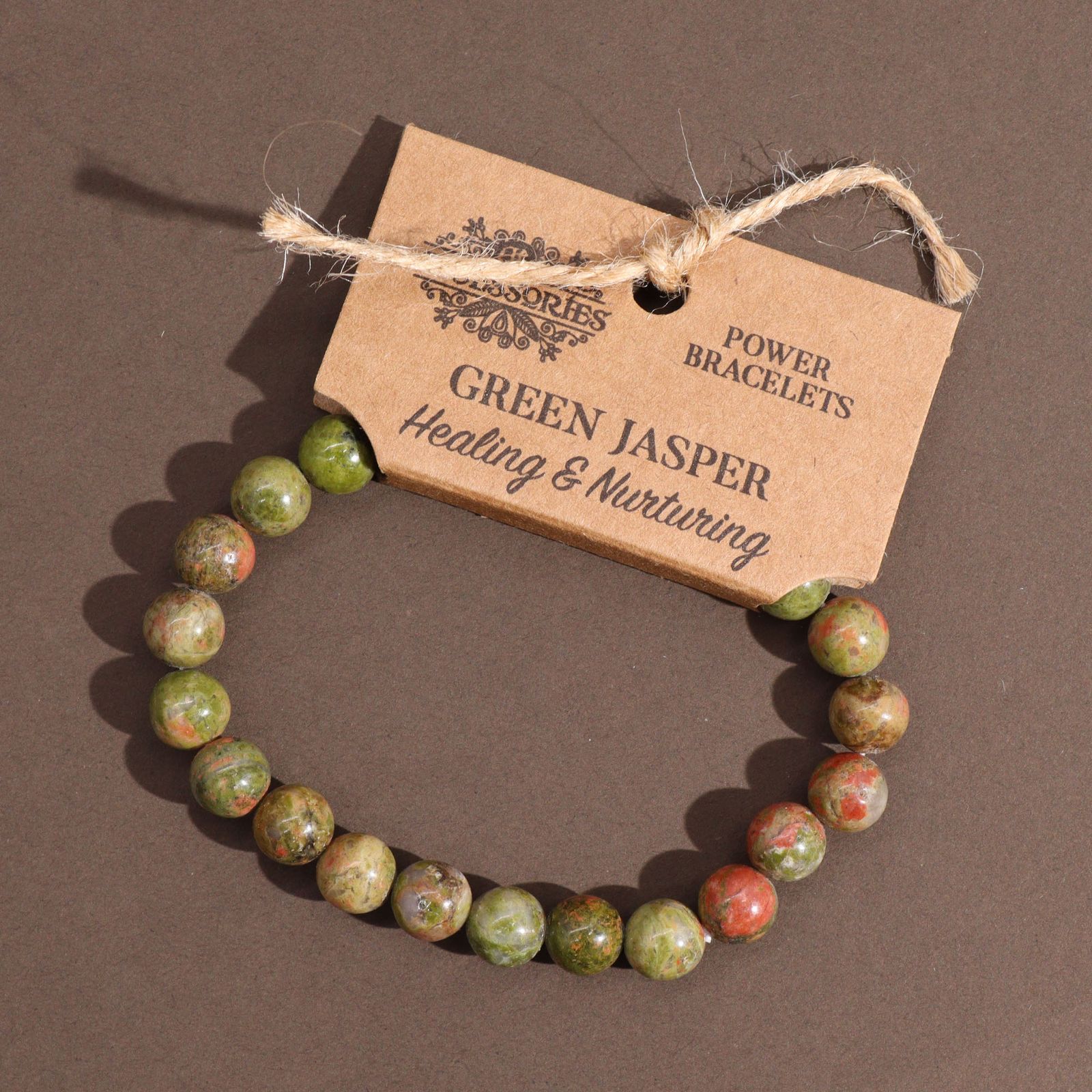 Armband – Grün Jasper – Bild 2
