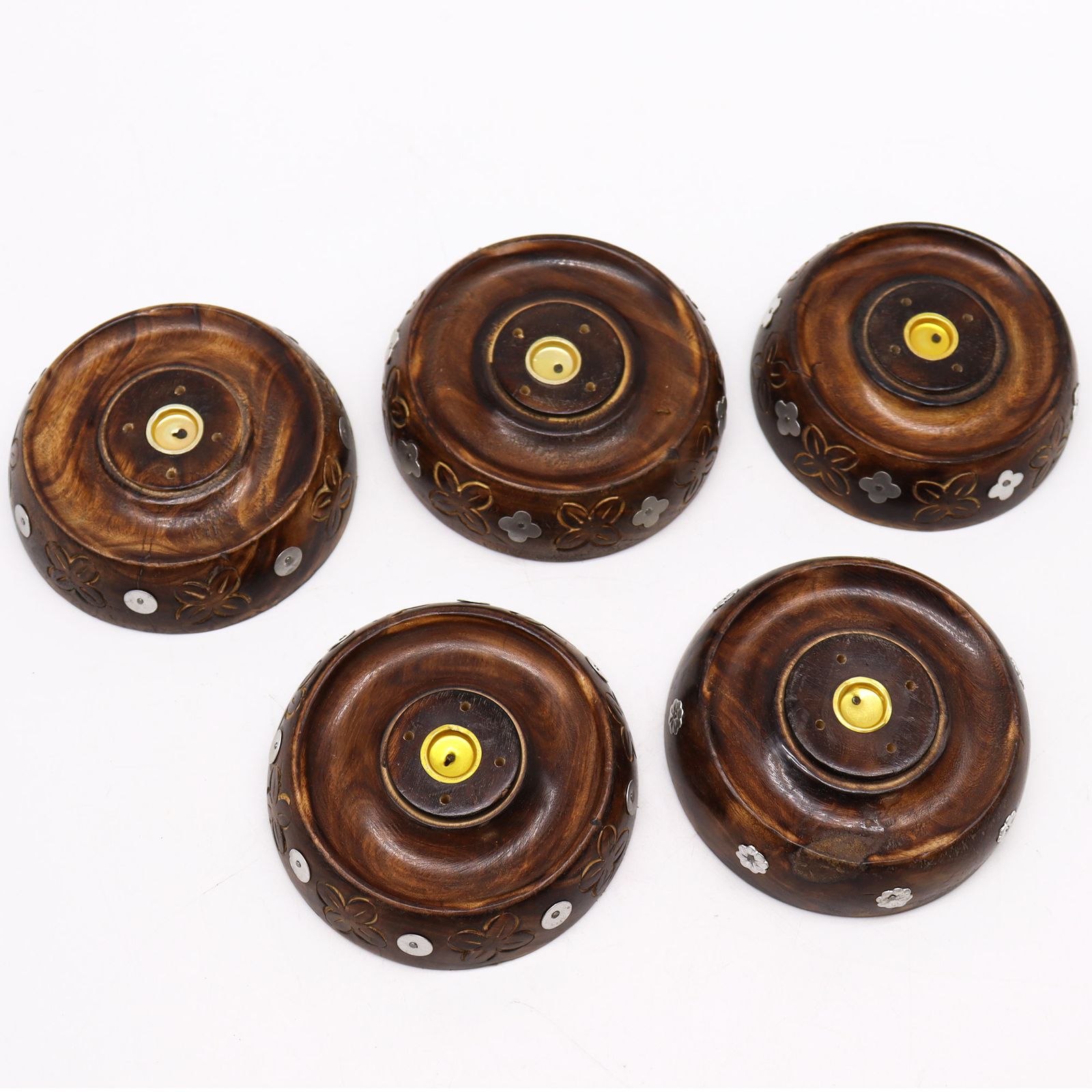Räucherhalter – & – sortiert Design – Mangoholz – Bild 4