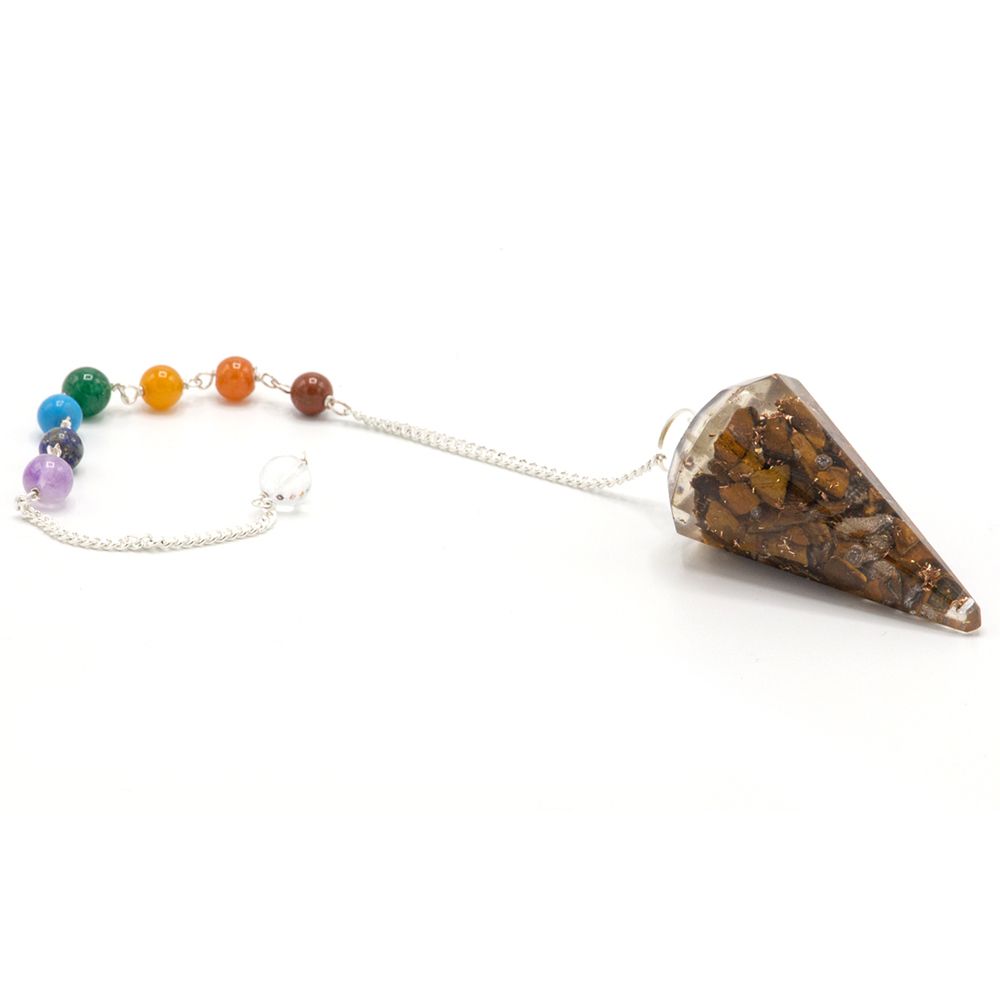 Orgonit Chakra-Pendel – Tigerauge