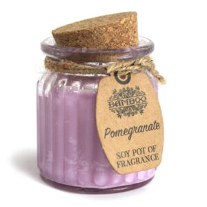 Sojawachskerze – Granatapfel Duftkerze im Sojawachstöpfchen