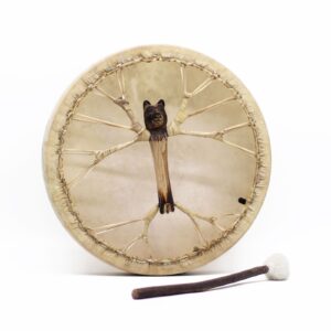Bärengeist – Schamanentrommel mit Schlägel- stimmbar – 40 cm