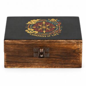 Emaillierte Box – mittel – Lebenskompass