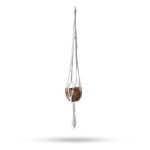 Makramee-Pflanzenampel Classic – natur, mittel