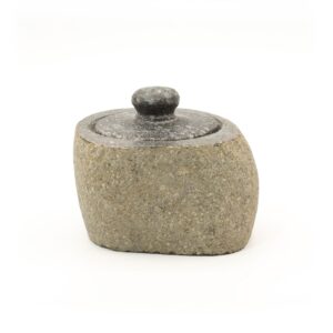 Schale aus natürlichem Flussstein – Klein (ca. 9x7 cm)