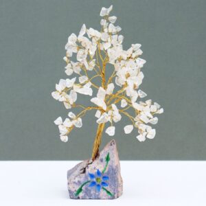 Edelsteinbaum aus Bergkristall – 160 Steine