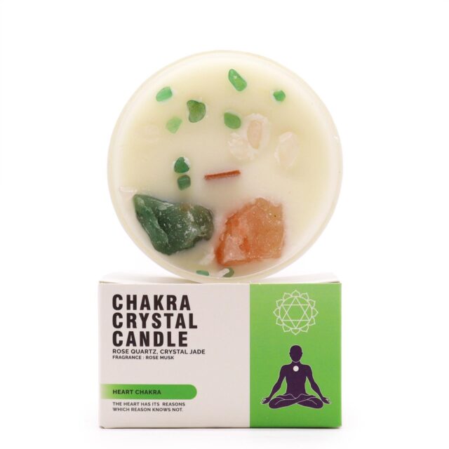 Chakra-Kristallkerzen – Herz Chakra
