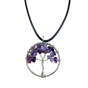 Lebensbaum Anhänger – Amethyst