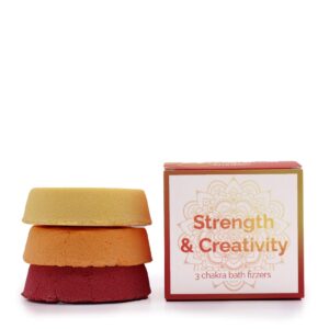 Chakra-Badekugelset – Stärke & Kreativität