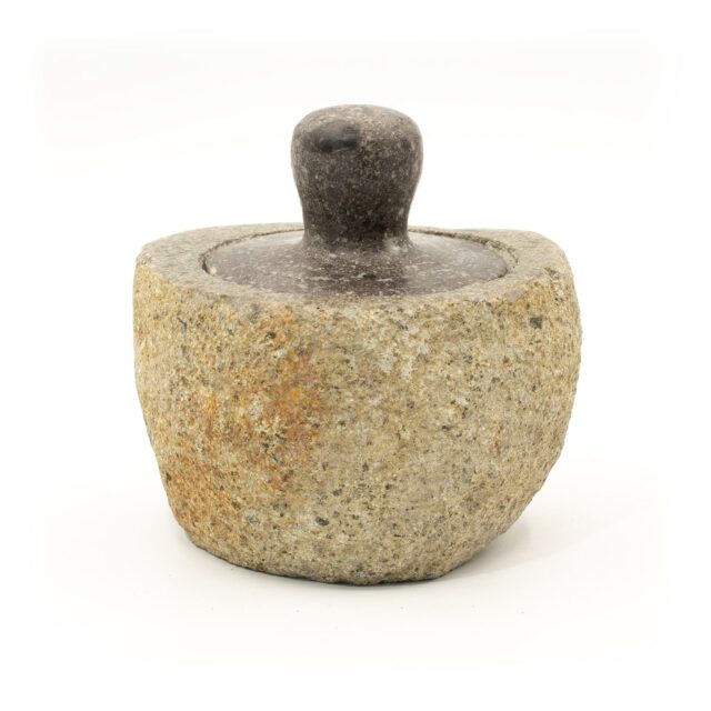 Schale aus natürlichem Flussstein -Mittel (ca. 12x8cm)