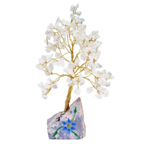 Edelsteinbaum aus Bergkristall – 160 Steine – Bild 2
