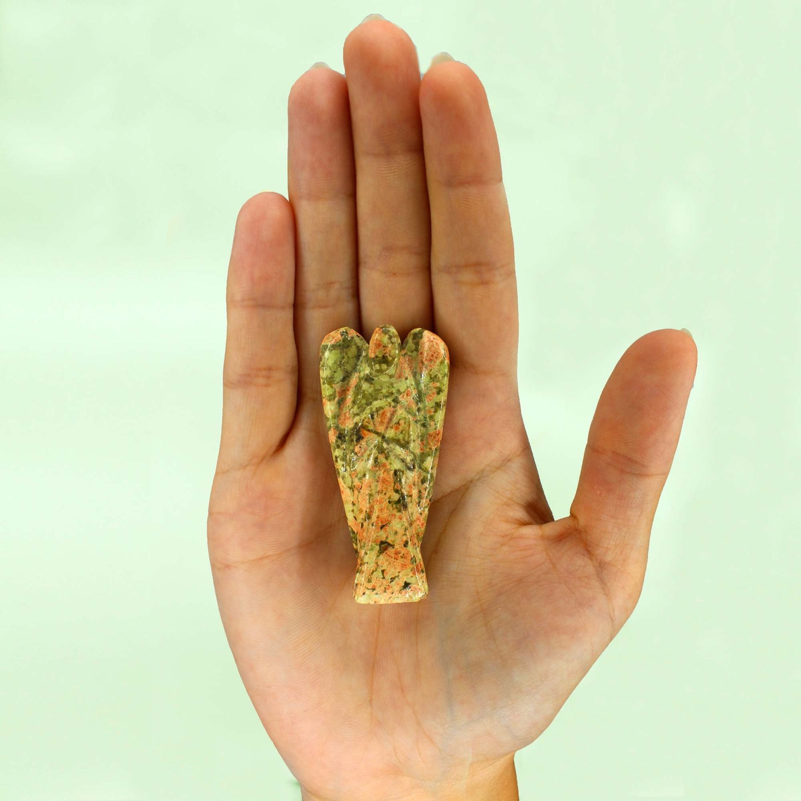 Engel aus Edelstein – Unakite – Bild 2