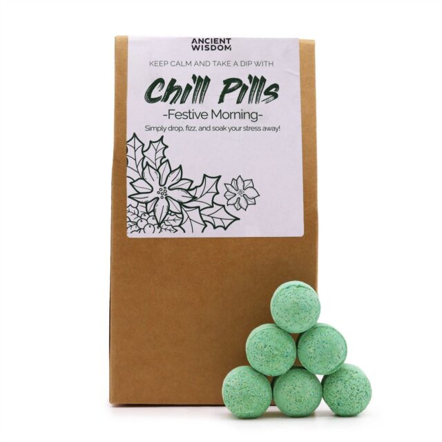 Badekugeln „Chill Pills“ – Festlicher Morgen, 350 g
