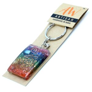 Orgonit Schlüsselanhänger – Home Protect Kupfer und Chakra