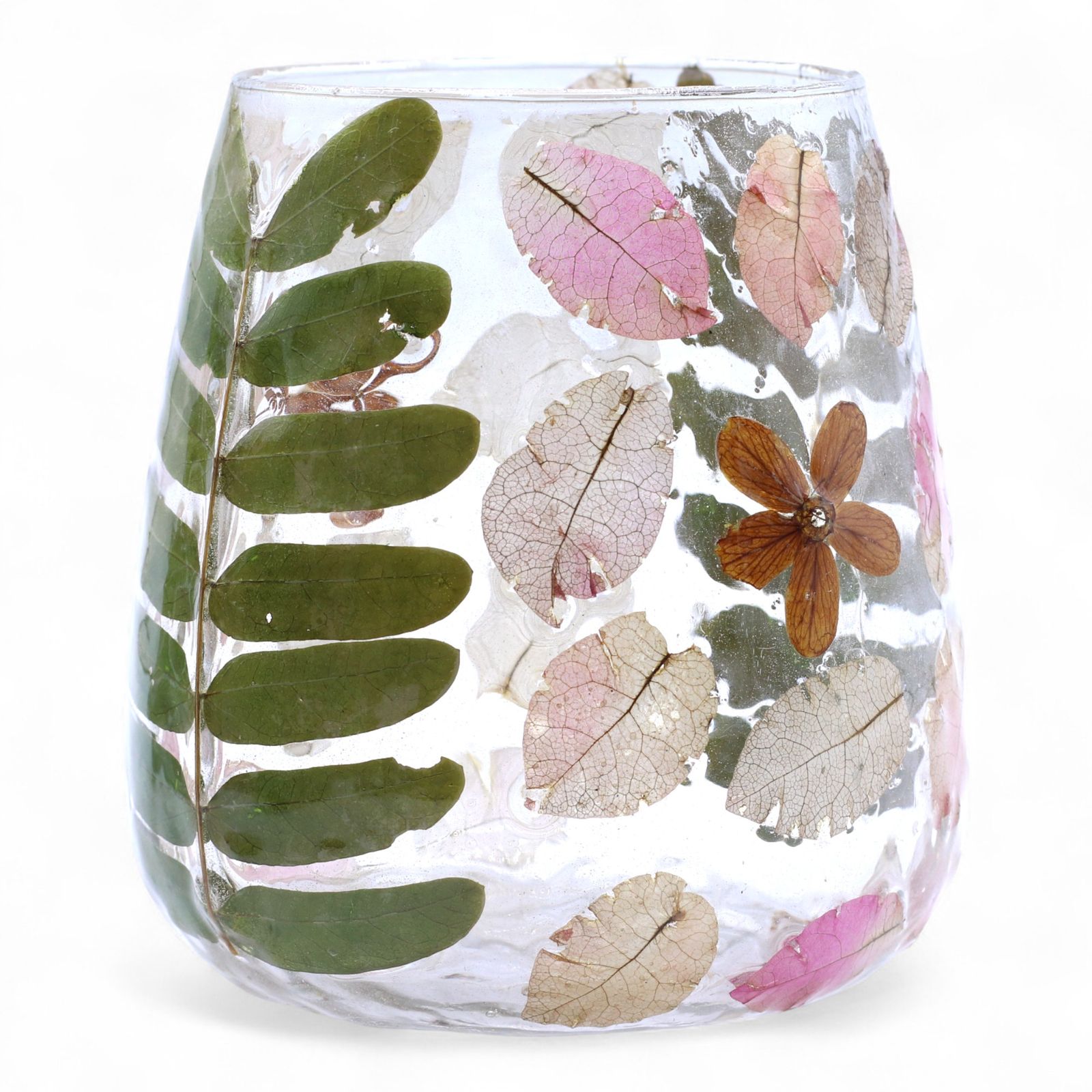 Kerzenhalter – Naturblumen im Glas – Vase – Primavera – (12x11 cm) – Bild 3