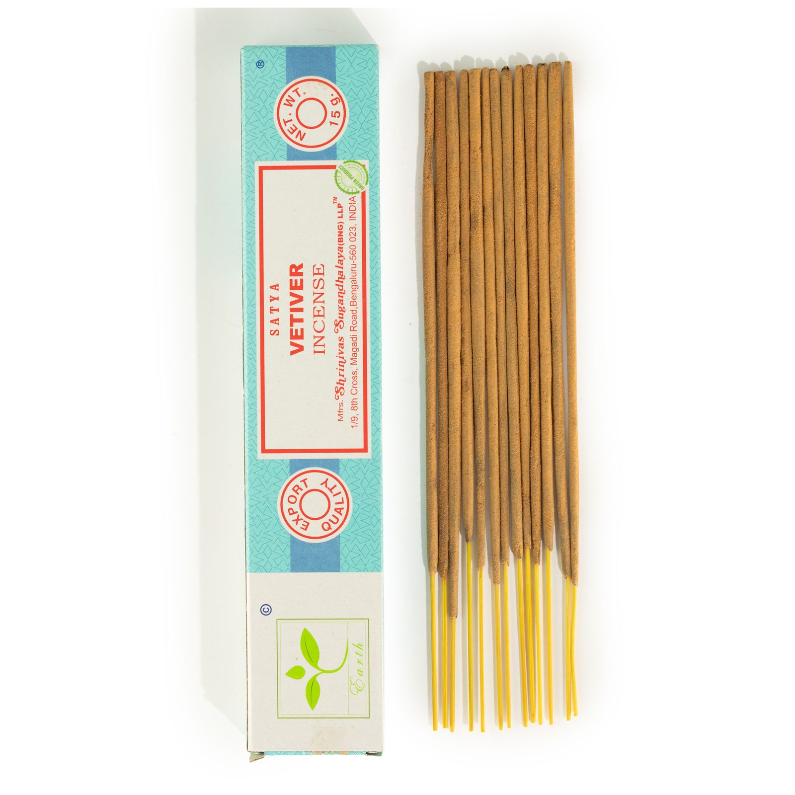 Räucherstäbchen – Satya 15 g – Vetiver