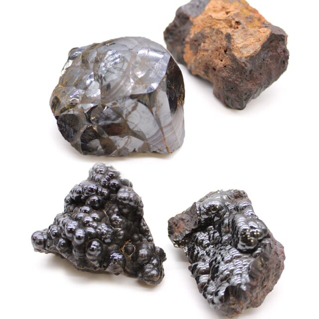 Mineralien-Sammlerstücke – Natürlich Hämatit (ca. 20 Stück)