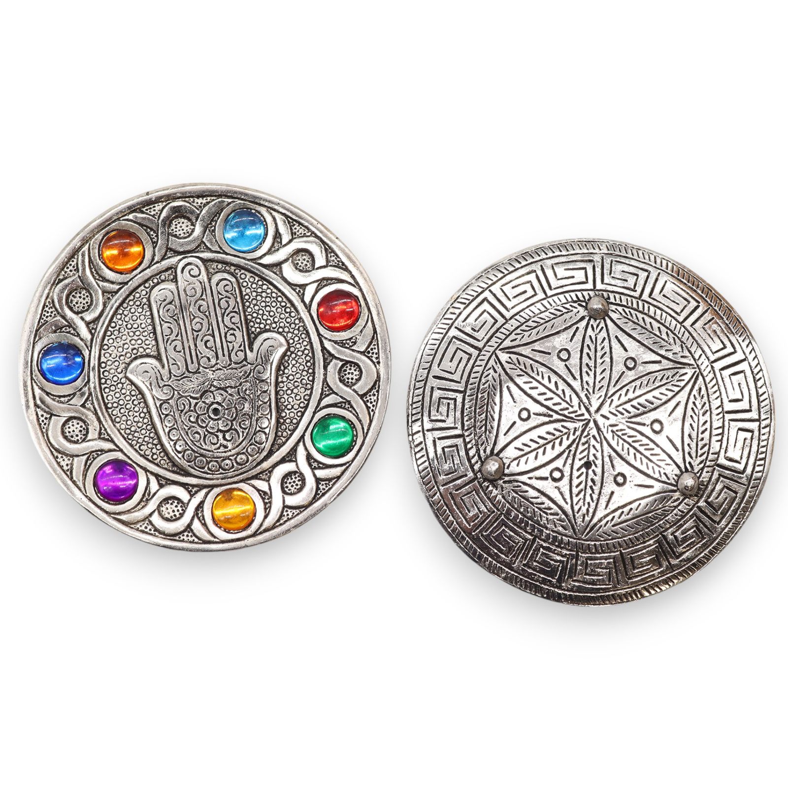 Räucherhalter – sieben Chakra Hamsa 11.5 cm – Bild 3
