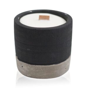 Sojawachskerze – Topf Beton Sojakerze – Schwarz – Brandy Butter