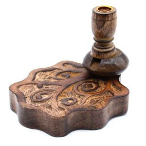 Räucherhalter – klein Mangoholz Rückfluss – Lebensbaum