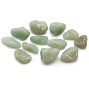 Edelstein – 12 mittelgroße afrikanische Trommelsteine – Aventurine
