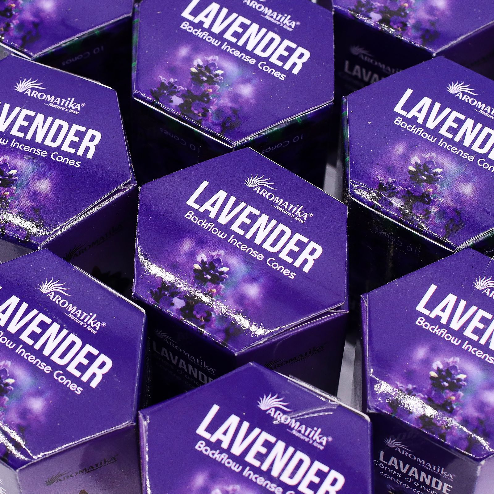 Räucherkegel – Masala Rückfluss Packung mit 10 – Lavendel – Bild 6